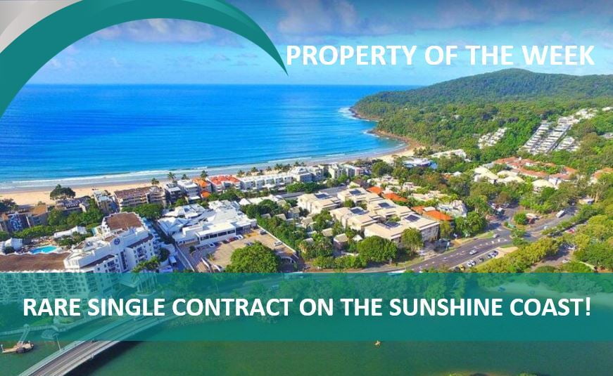 PROPERTY OF THE WEEK: Rare Single Contract On The Sunshine Coast!